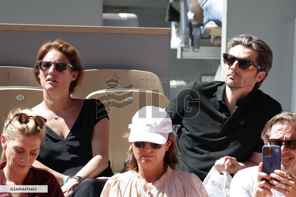 2025 French Open - Celebrities In Stands Day 6 NB