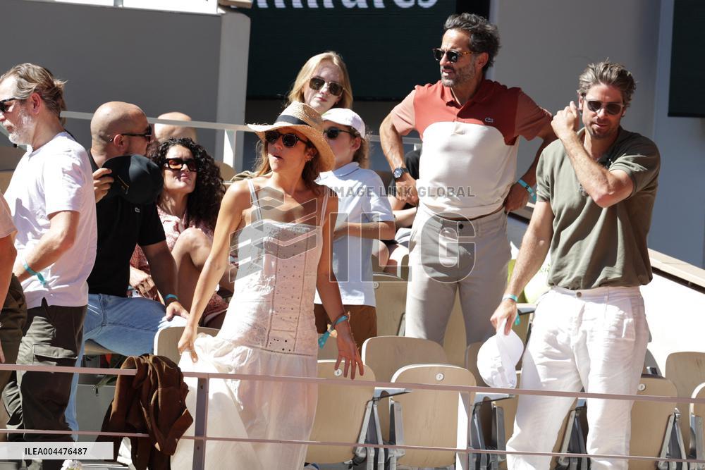 2025 French Open - Celebrities In Stands Day 6 NB