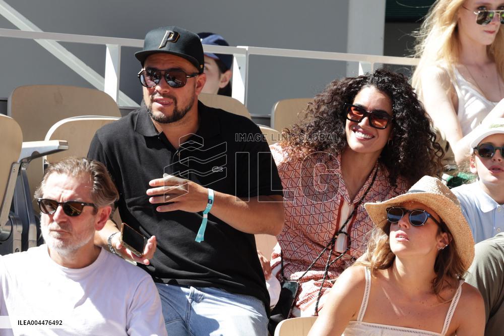 2025 French Open - Celebrities In Stands Day 6 NB