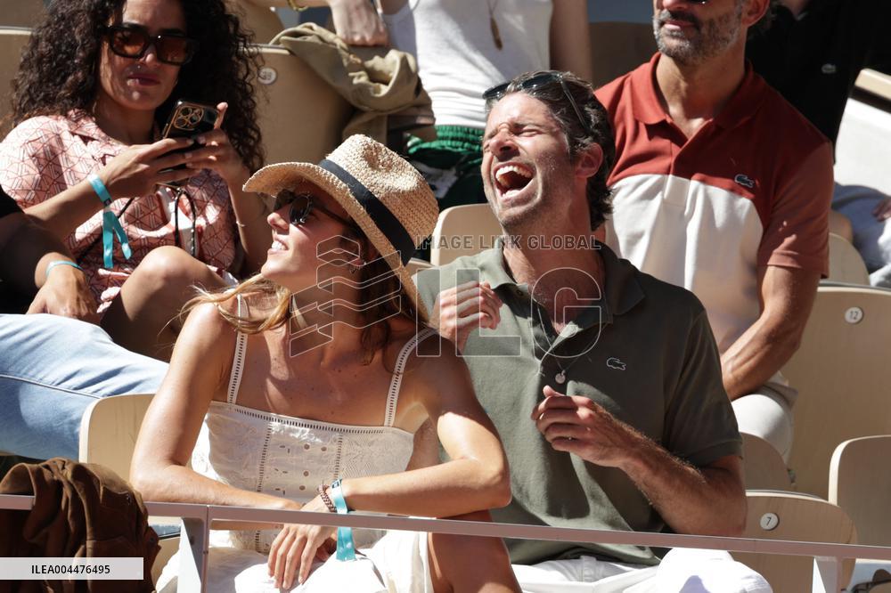 2025 French Open - Celebrities In Stands Day 6 NB