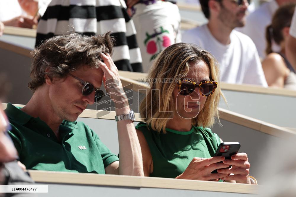 2025 French Open - Celebrities In Stands Day 6 NB
