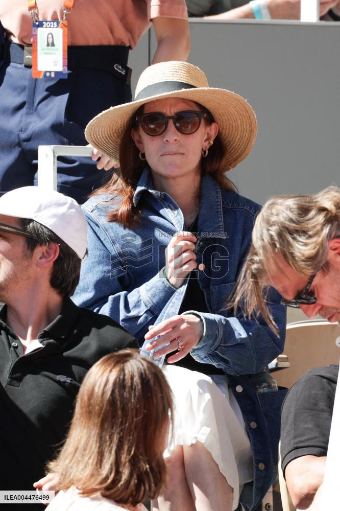 2025 French Open - Celebrities In Stands Day 6 NB