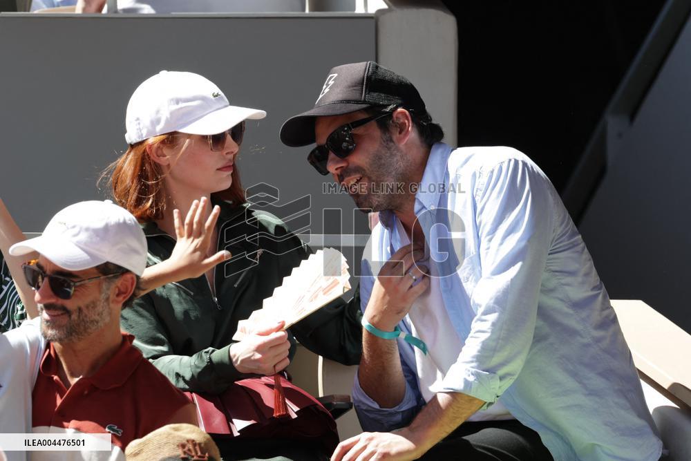 2025 French Open - Celebrities In Stands Day 6 NB