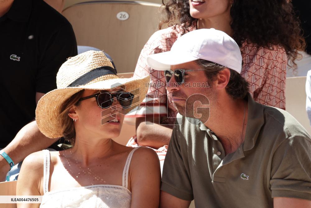 2025 French Open - Celebrities In Stands Day 6 NB