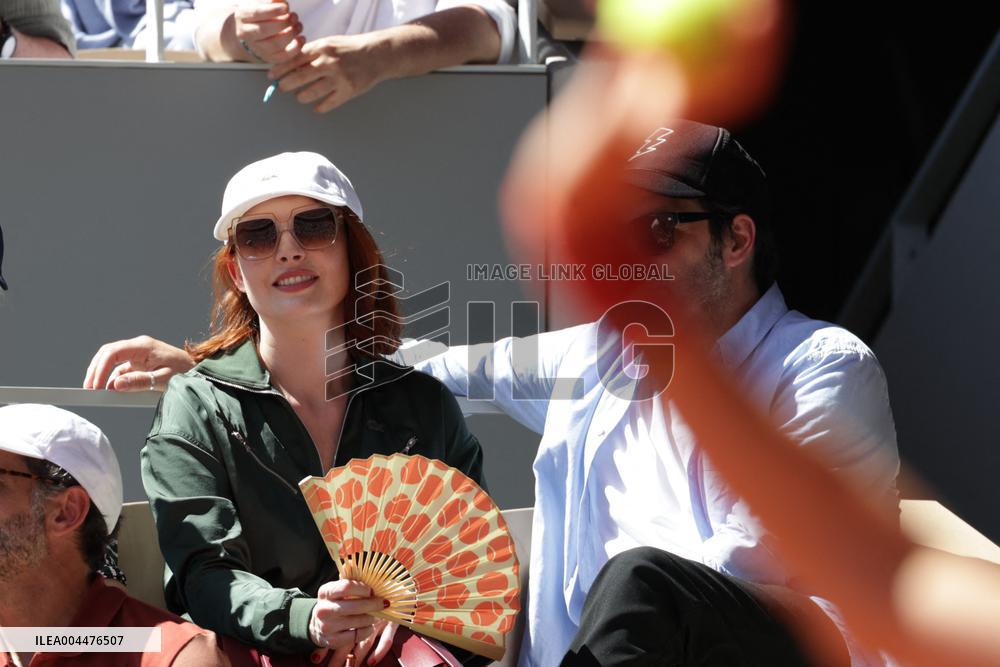 2025 French Open - Celebrities In Stands Day 6 NB