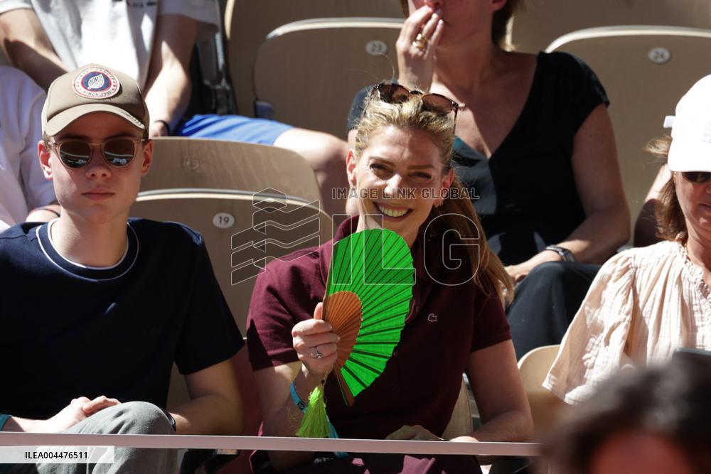 2025 French Open - Celebrities In Stands Day 6 NB