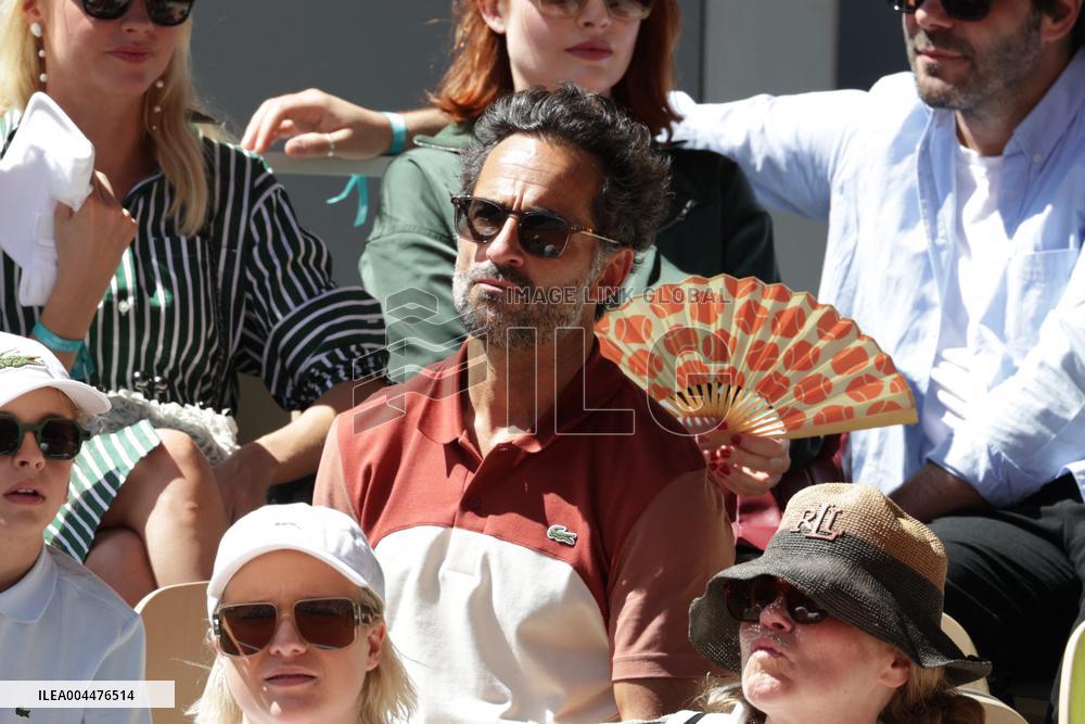 2025 French Open - Celebrities In Stands Day 6 NB
