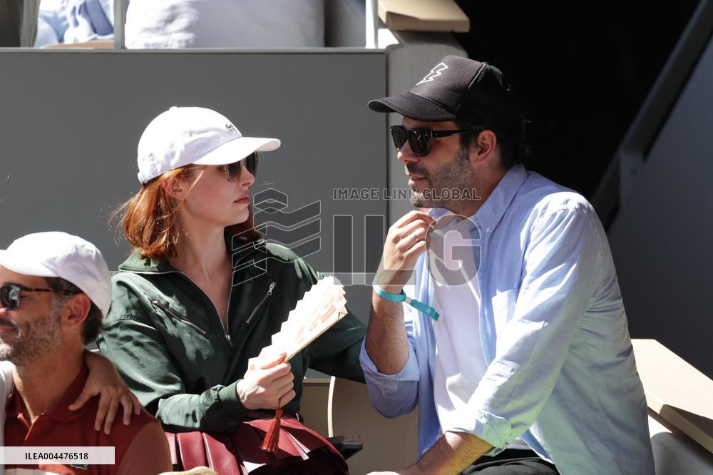 2025 French Open - Celebrities In Stands Day 6 NB