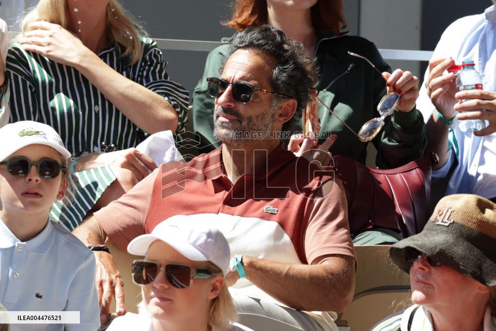 2025 French Open - Celebrities In Stands Day 6 NB