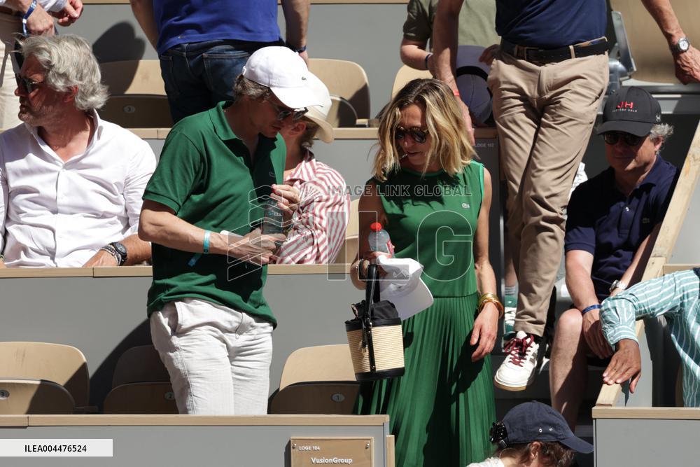 2025 French Open - Celebrities In Stands Day 6 NB