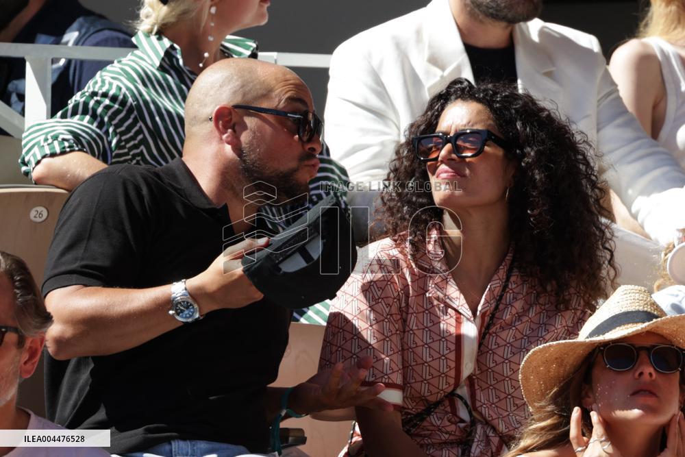 2025 French Open - Celebrities In Stands Day 6 NB