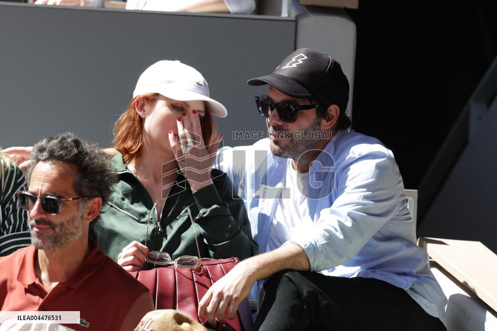 2025 French Open - Celebrities In Stands Day 6 NB