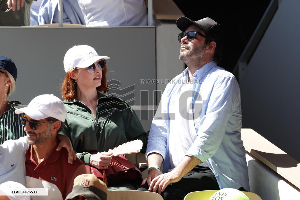 2025 French Open - Celebrities In Stands Day 6 NB