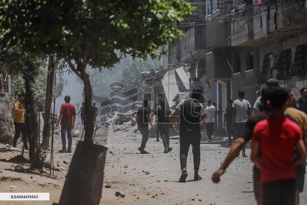 Israeli Strikes Target Al-Adham Family Home - Gaza