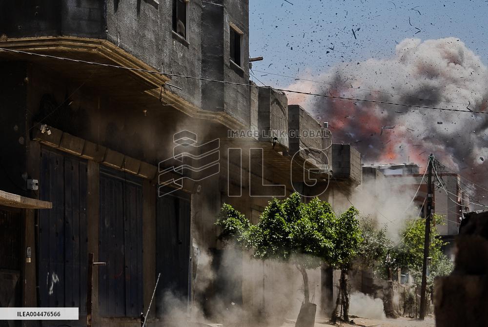 Israeli Strikes Target Al-Adham Family Home - Gaza