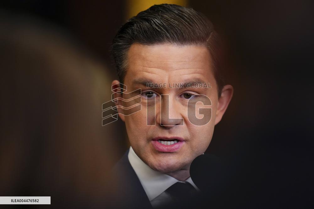 Pierre Poilievre Arrives On Parliament Hill - Ottawa