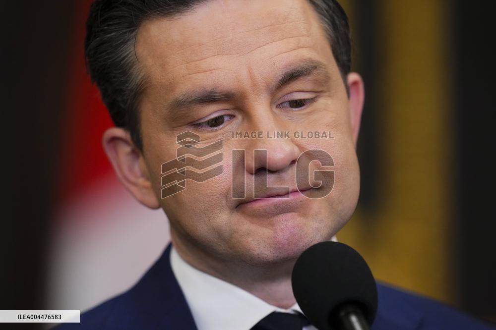 Pierre Poilievre Arrives On Parliament Hill - Ottawa