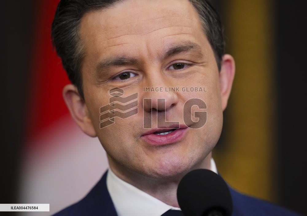 Pierre Poilievre Arrives On Parliament Hill - Ottawa