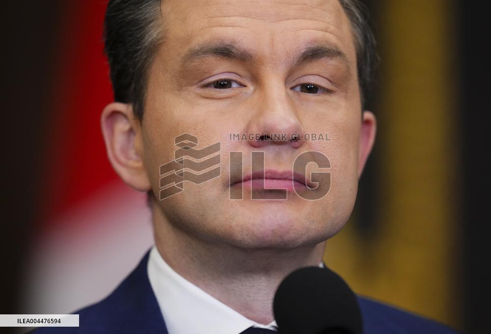 Pierre Poilievre Arrives On Parliament Hill - Ottawa