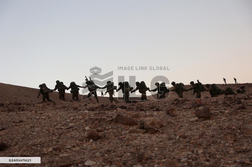 IDF Soldiers Training Hike - Israel