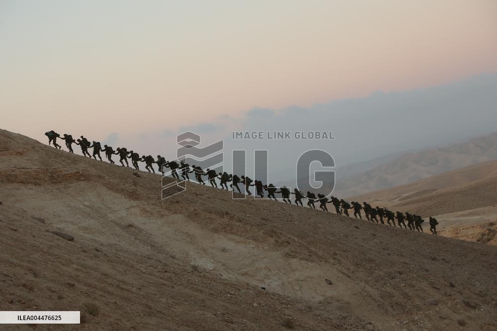 IDF Soldiers Training Hike - Israel