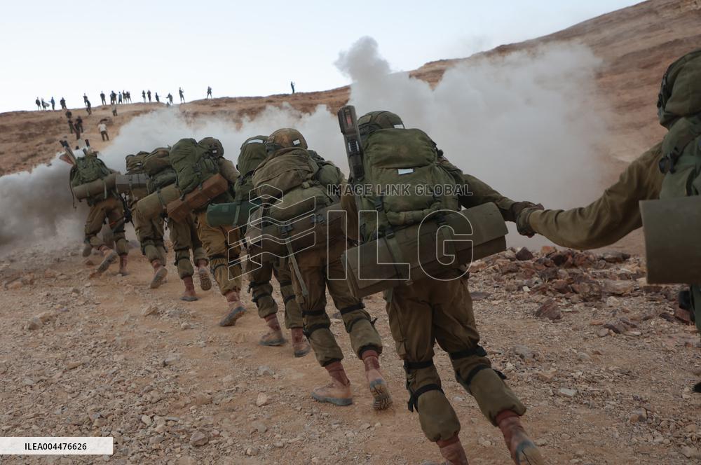 IDF Soldiers Training Hike - Israel