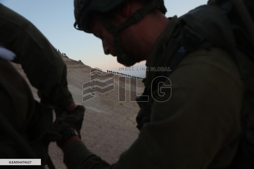 IDF Soldiers Training Hike - Israel
