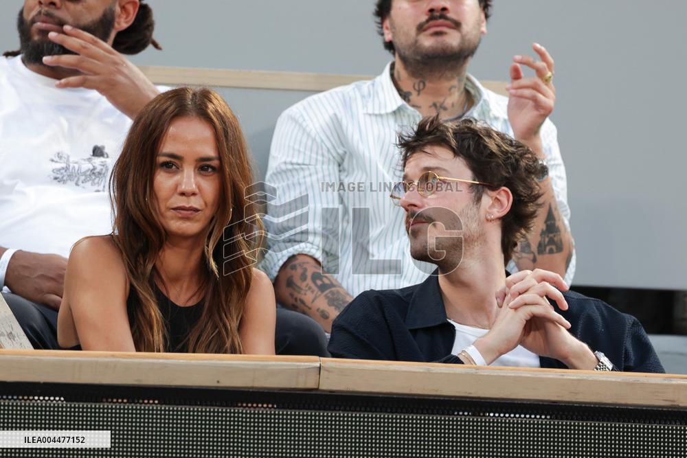 2025 French Open - Celebrities In Stand Day 6 NB