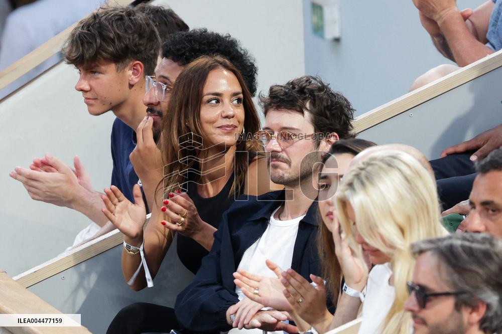 2025 French Open - Celebrities In Stand Day 6 NB