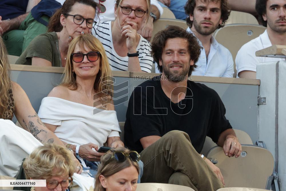 2025 French Open - Celebrities In Stand Day 6 NB
