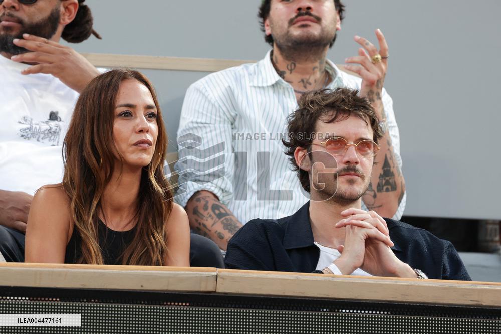2025 French Open - Celebrities In Stand Day 6 NB