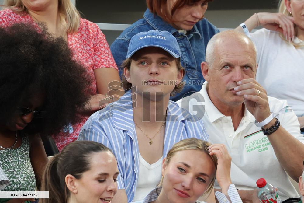 2025 French Open - Celebrities In Stand Day 6 NB