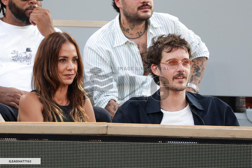 2025 French Open - Celebrities In Stand Day 6 NB