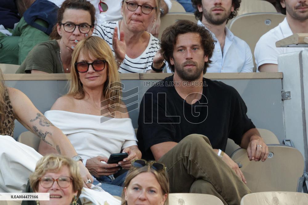2025 French Open - Celebrities In Stand Day 6 NB