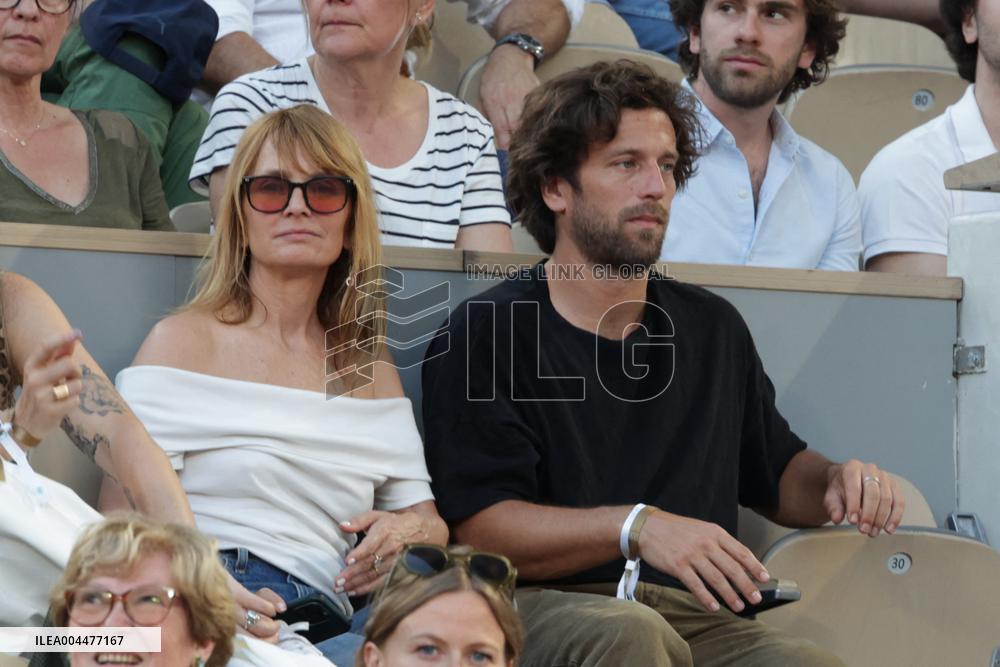 2025 French Open - Celebrities In Stand Day 6 NB