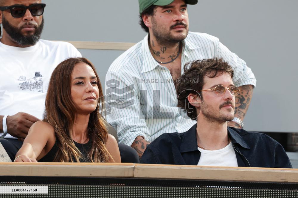 2025 French Open - Celebrities In Stand Day 6 NB