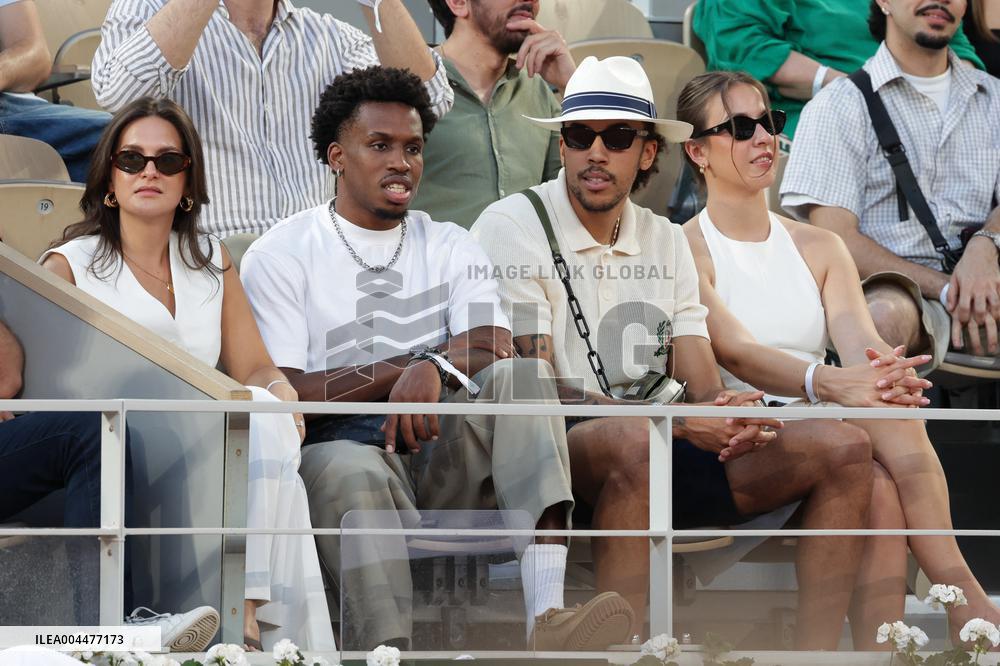 2025 French Open - Celebrities In Stand Day 6 NB