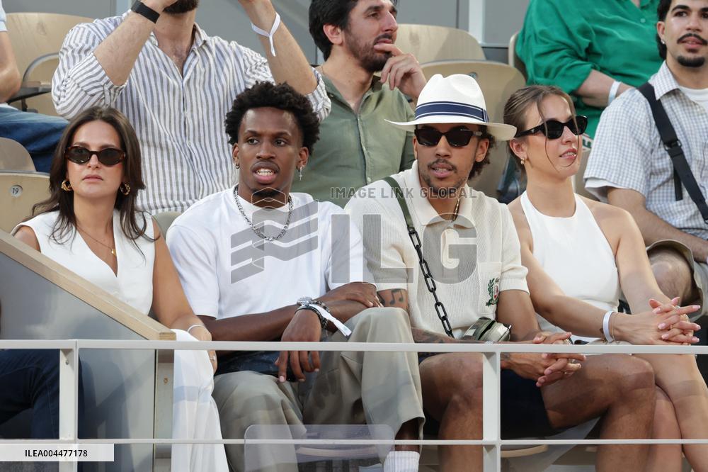 2025 French Open - Celebrities In Stand Day 6 NB