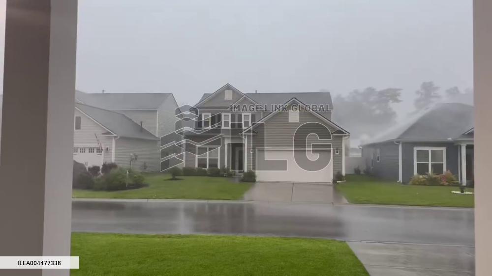 US: Strong Winds and Heavy Rain Batter Myrtle Beach Area, South Carolina