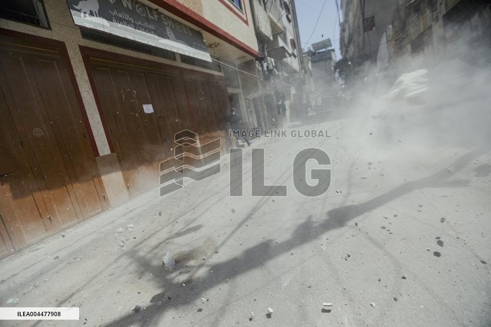 Explosion in Gaza - Palestine