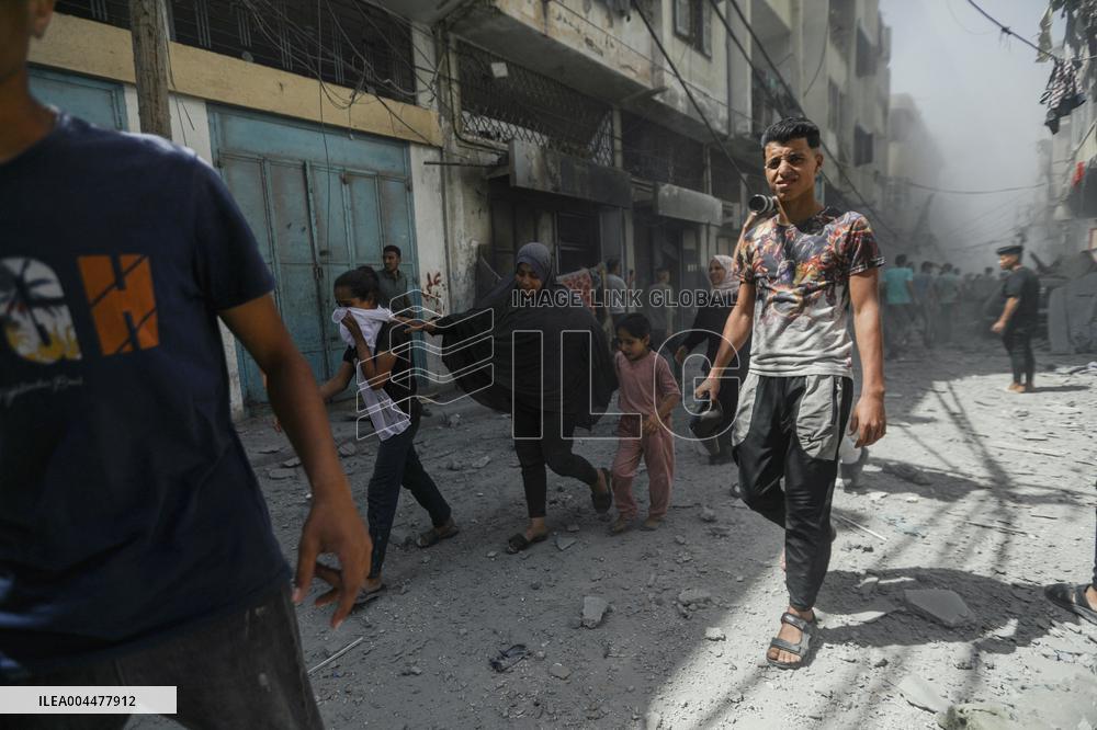 Explosion in Gaza - Palestine