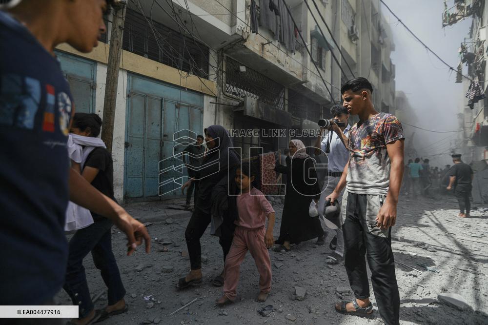 Explosion in Gaza - Palestine