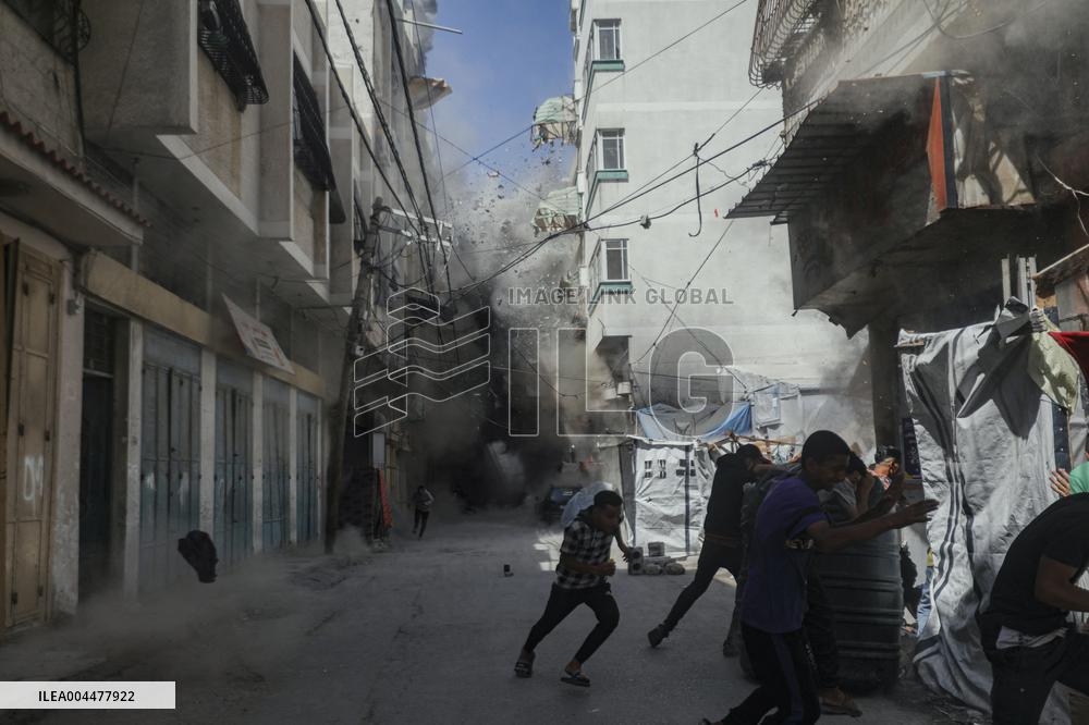 Explosion in Gaza - Palestine