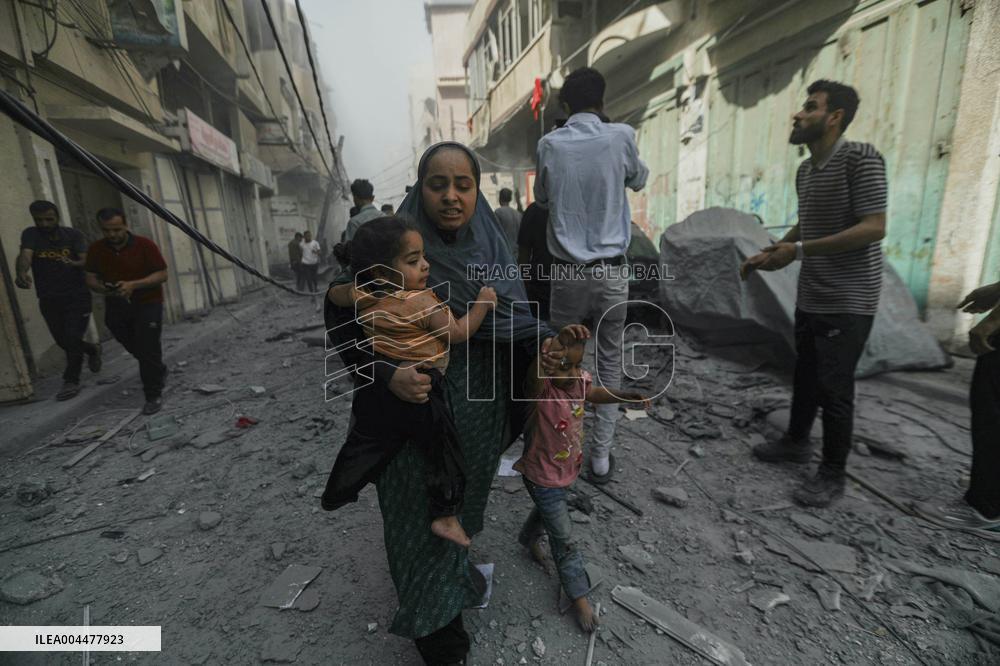 Explosion in Gaza - Palestine