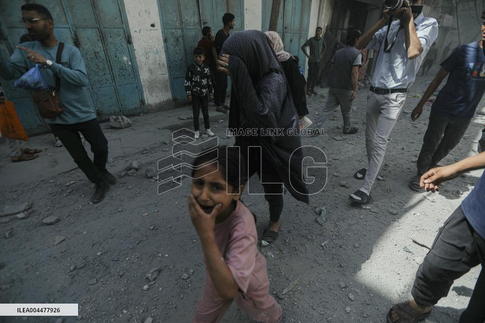 Explosion in Gaza - Palestine