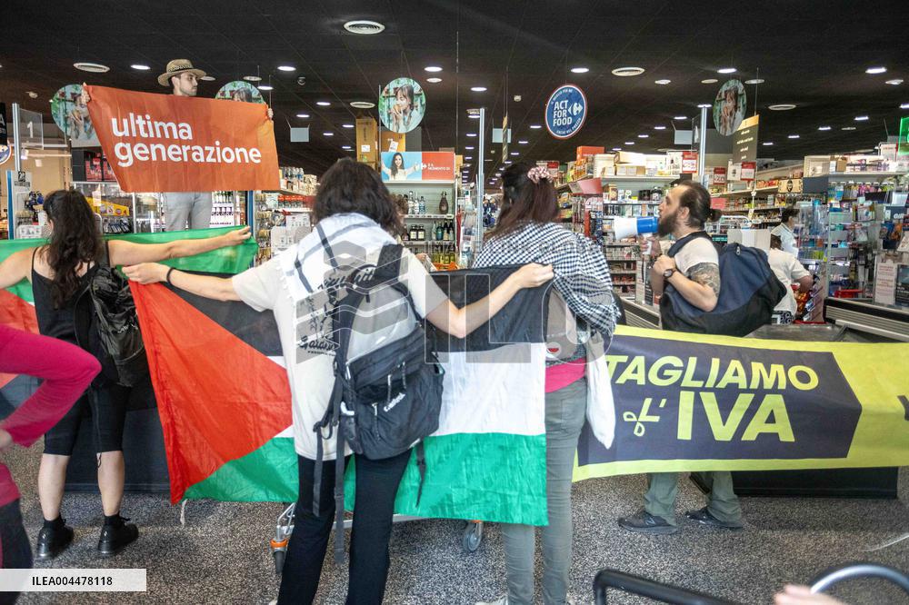 Via Spinoza Carrefour, latest generation action - Milan
