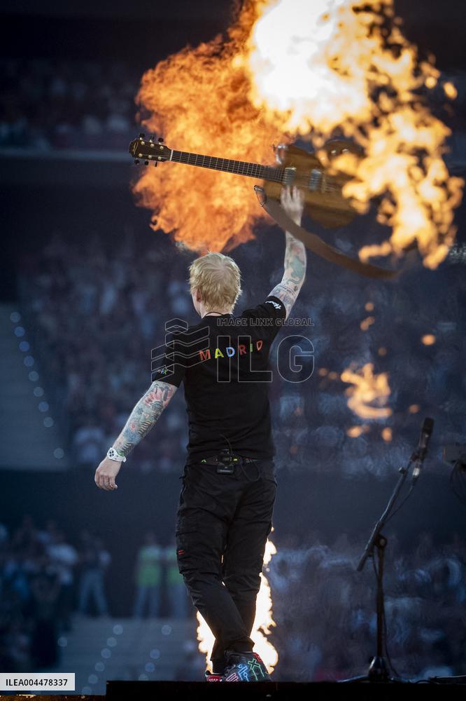 Ed Sheeran Performs in Madrid - Spain