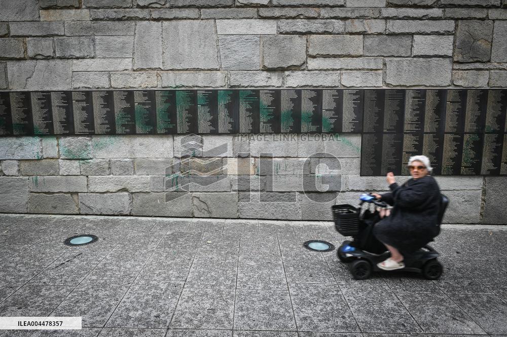Paint on synagogues in Paris - FA