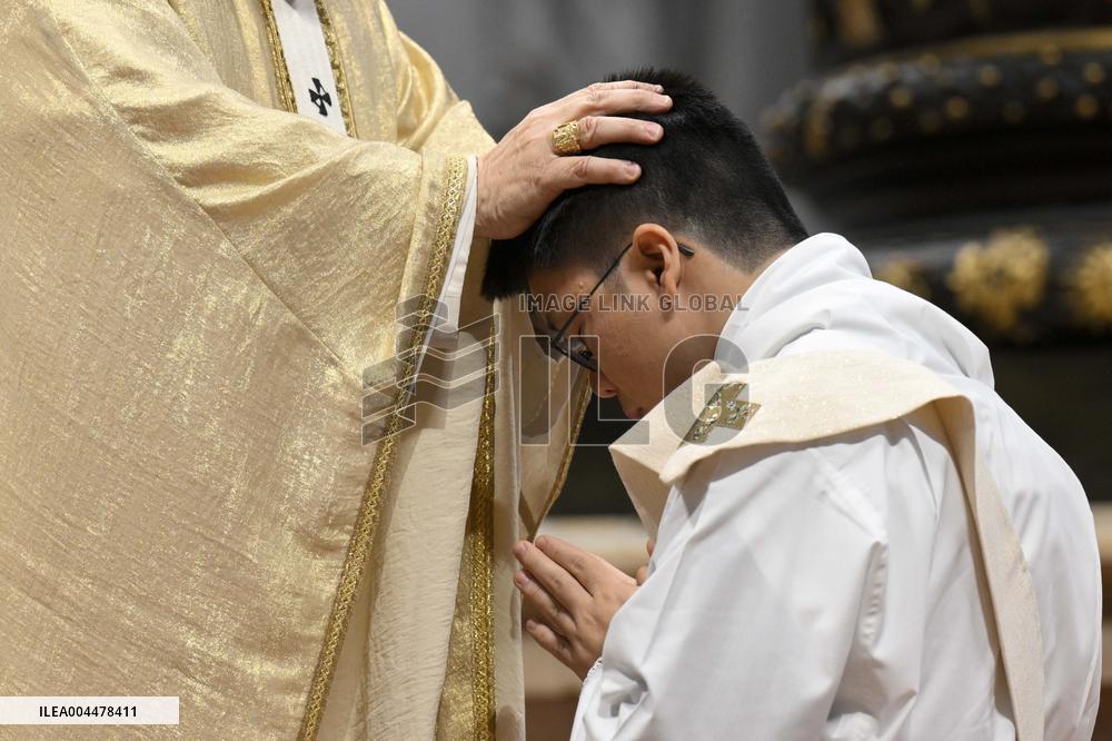 Pope Leo XIV Celebrates Mass For Priestly Ordinations - Vatican