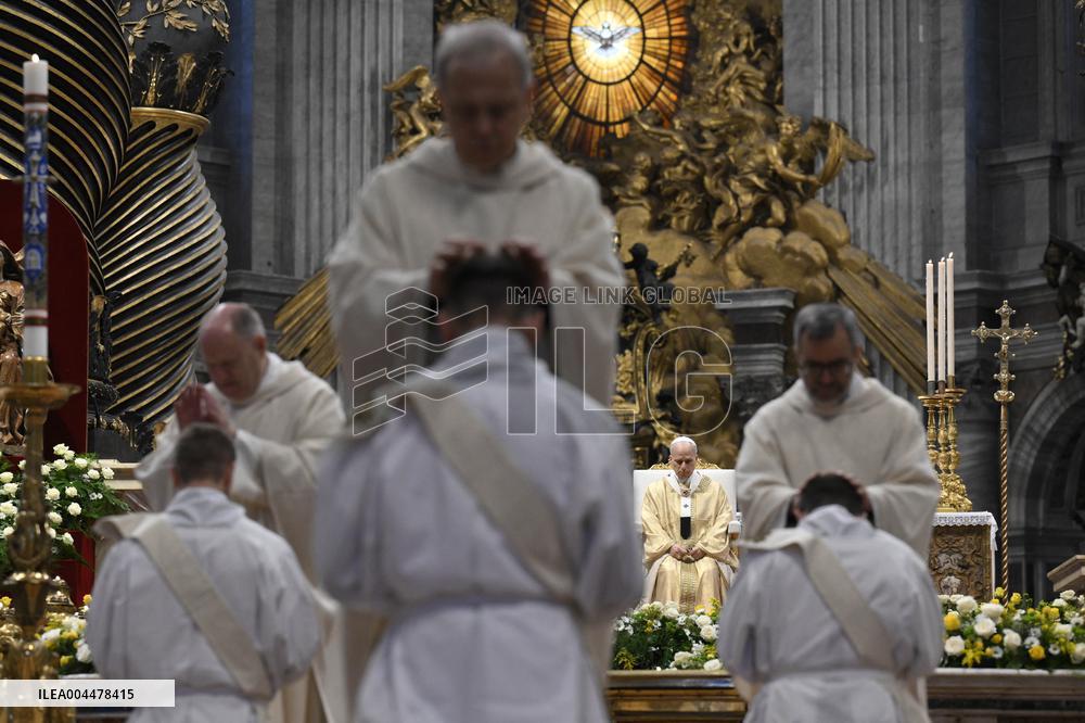 Pope Leo XIV Celebrates Mass For Priestly Ordinations - Vatican